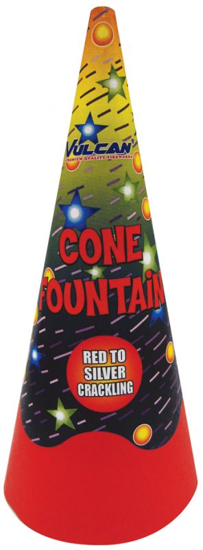 CONE FOUNTAIN RED TO SILVER CRACKLING (1.4G / UN0336)